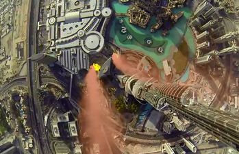 Video: Two BASE jumpers break world record after incredible jump from the Burj Khalifa in Dubai