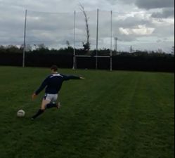 Video: Carlow’s Paul Broderick nails five consecutive 45 metre kicks in 45 seconds