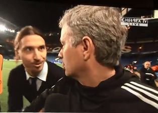Video: Good guy Zlatan interrupts Mourinho post-match interview to wish him good luck