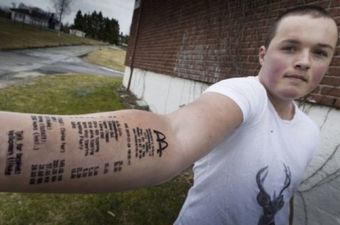 What a tat-tool… Norwegian teen who got McDonald’s tattoo gets SECOND receipt tattoo