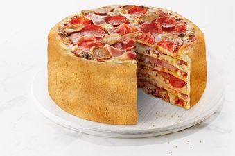 Reckon you could tackle the six-layered, 5000 calorie ‘pizza cake’?