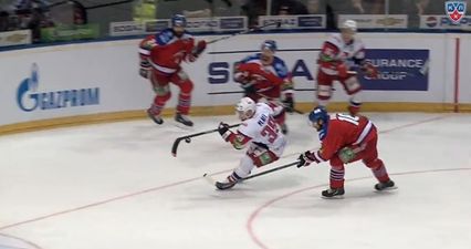 Video: Check out this brilliant hurling-style goal from the KHL ice hockey league