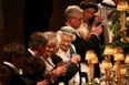 A fantastic shot of the state banquet at Windsor Castle last night