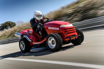 Video: Watch as the world’s fastest lawnmower hits 116mph (187kph)
