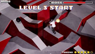 Video: Biker on 3D course amazingly looks like he’s in a video game