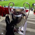 Pic: Xabi Alonso puts his feet up with the Champions League trophy