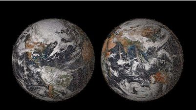 NASA reveal a picture of the Earth in 36,422 selfies
