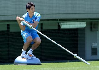 Pics: Shinji Kagawa probably never had a training session like this under David Moyes