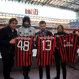 Pic: Kasabian at the San Siro for the Milan derby this evening