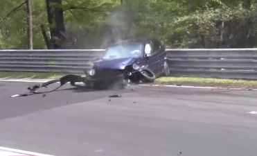 Video: Watch as a Volkswagen Golf GTI gets absolutely battered at the Nürburgring