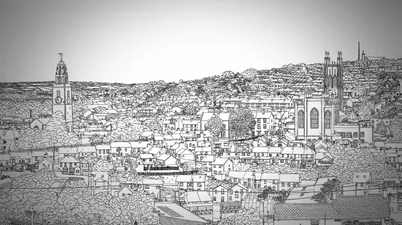 Video: Watch as Cork City gets hand drawn into a whopping 9 x 3-foot image