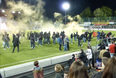 Video: FC Basel fans storm pitch & act the b*llocks following championship win