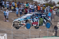 Video: Watch as Ken Block’s Ford Fiesta erupts into flames at the Top Gear Festival