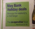 Pic: The Co-Op were out sick the day they taught maths at school