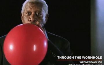 Video: Hearing Morgan Freeman’s voice after he’s just inhaled helium is as great as you’d expect