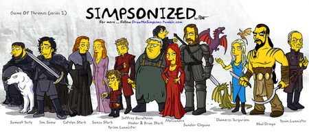 Pics: These Simpsons-style drawings of Game of Thrones characters are fantastic