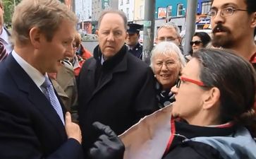 Video: Enda Kenny’s response to a protestor in Galway last Friday was fairly patronising