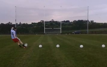 Video: Club footballer in Derry points eight 45s and one 55 in less than 100 seconds