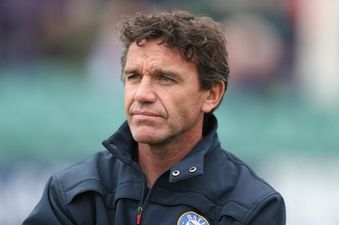 Pic: Male genitalia-shaped laptop cable spotted during live TV coverage of Harlequins v Bath on Saturday