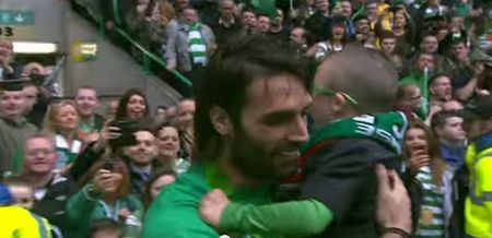 Video: Lennon and Samaras share a magic moment with young Celtic fan