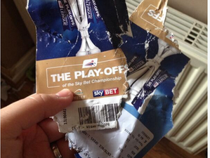 Pic: This QPR fan’s dog ate his play-off final tickets but Charlie Austin stepped in to save the day