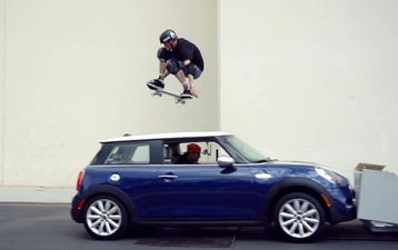 Video: Watch as skateboarding superstar Tony Hawk jumps over a moving car and lives to tell the tale