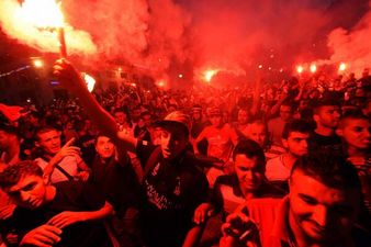 Pic: The scene in the centre of Algiers during tonight’s match will blow you away