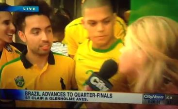 Video: Canadian TV channel won’t be interviewing football fans again any time soon