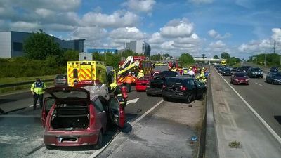 Pic: We hope everyone’s okay after this six-car crash in Cork this evening