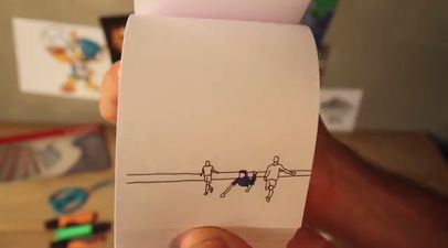 Video: Robin van Persie’s diving header against Spain gets the flipbook treatment