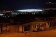 Pic: This image of the Maracana shows the darker side of Rio outside the stadium