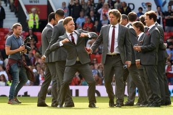 Vine: Jose Mourinho hilariously takes out Olly Murs during the Soccer Aid charity match