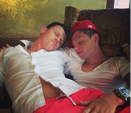 Brotherly love, everybody: John Arne Riise the morning after his wedding