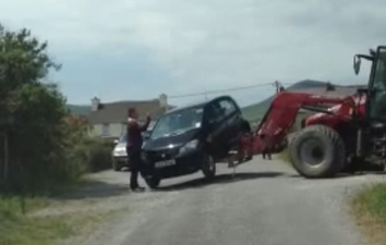 Video: Kerry farmers take car clamping to a new level