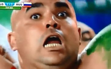 Video: We’re not sure if this Algerian fan was overjoyed or disturbed by their goal against Russia last night