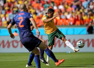 Chicago Town Take Away Slice of the Action: Tim Cahill scores the goal of the World Cup so far