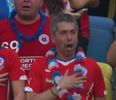 Vine: Chilean fan singing the National Anthem is the most passionate fan at the World Cup so far