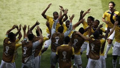 Chicago Town Take Away Slice of the Action: Vine: Best celebration of the World Cup so far goes to the Colombian team