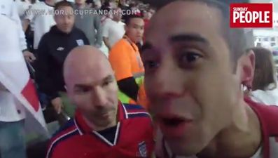 Video: England fan gets part of ear bitten off during World Cup game [Graphic Content]
