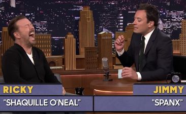 Video: Ricky Gervais hilariously takes on Jimmy Fallon in a brilliant game of ‘Word Sneak’