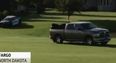Video: High-speed pursuit gets a little rough as police end up chasing fleeing criminal onto a golf course