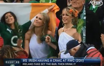 Video: Irish fans inevitably get a mention in Rugby HQ’s Top five ‘Fans gone wild’ moments
