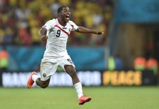 Pic: Joel Campbell posts great snap that shows the scale of the Costa Rican fan celebrations in San Jose