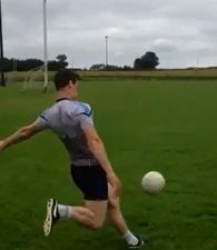 Video: Watch Offaly’s Niall McNamee fire over a series of ridiculous points from the corner flag
