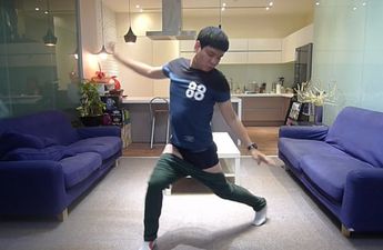 That’s Gas! Genius At Work: Man puts on pants without using his hands or arms