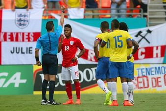 ICYMI: Antonio Valencia and Raheem Sterling were sent off after this incident last night