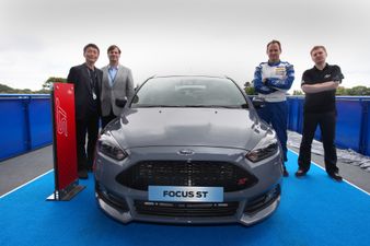 Video: Watch as the new Ford Focus ST takes on a virtual competitor at Goodwood Festival of Speed