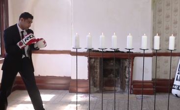 Video: Watch Amir Khan punch out eight candles in one go