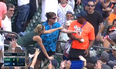 Video: Baseball match beer vendor catches foul ball in a bucket, gives it to young fan