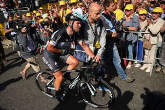 Video: Mark Cavendish out of Tour de France after this crash in Harrogate [Graphic content]